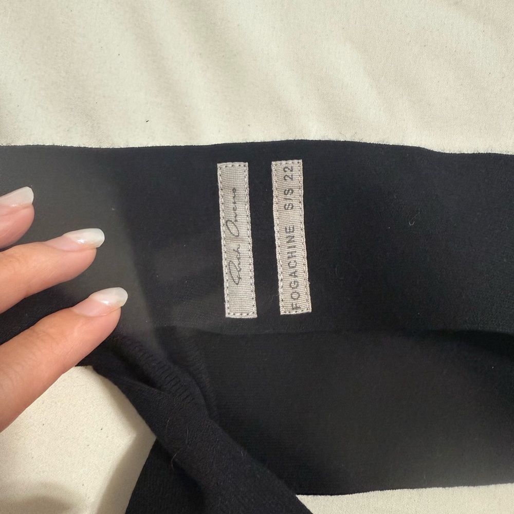 NWT RICK OWENS FW23 LUXOR SLING BRA IN BLACK STRETCH VISCOSE KNIT/XS - Picture 10 of 11